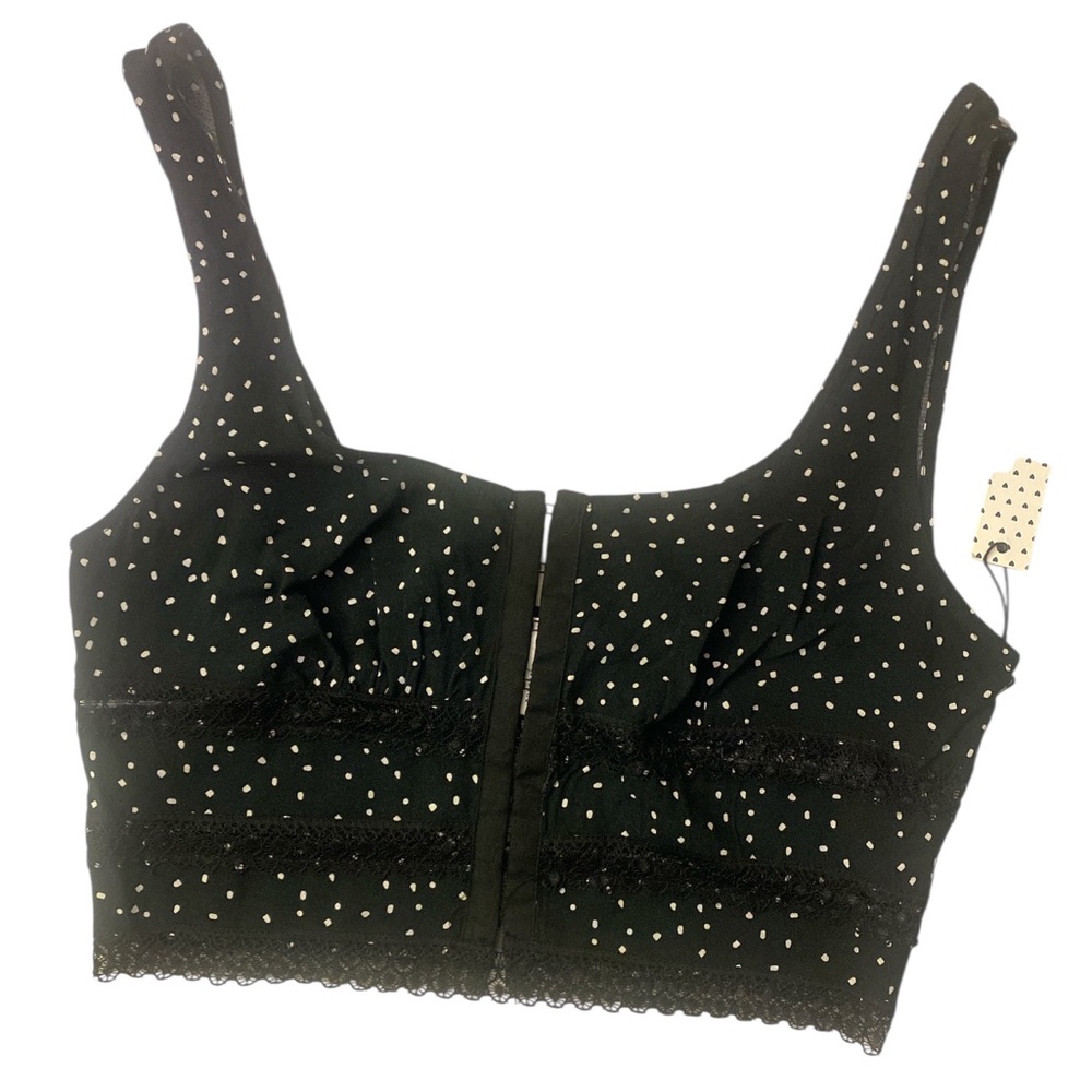 Forever 21 Black and White Speckled Bralette NWT S